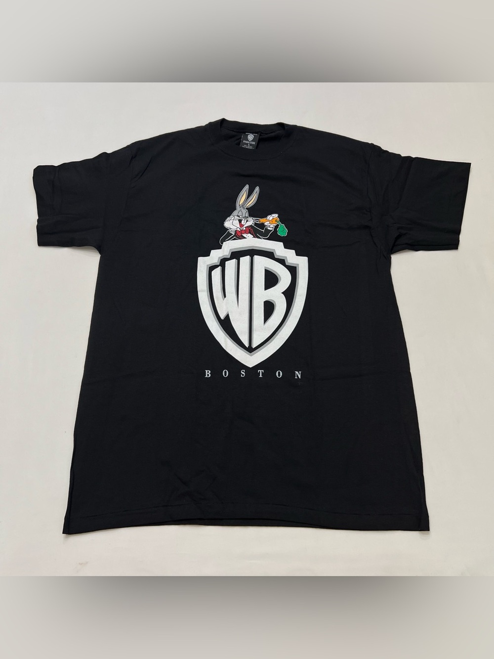 Vintage Bugs Bunny WB Warner Bros Boston Graphic T Shirt Sz L Single Stitch USA
